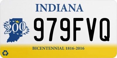 IN license plate 979FVQ