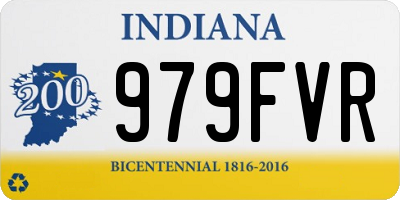 IN license plate 979FVR