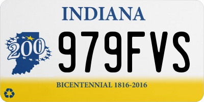 IN license plate 979FVS