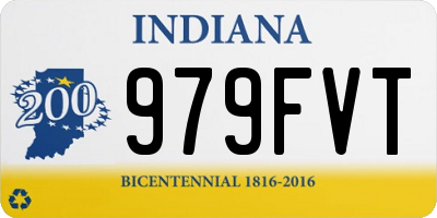 IN license plate 979FVT