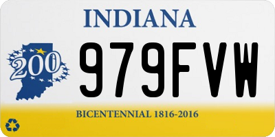 IN license plate 979FVW