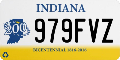 IN license plate 979FVZ