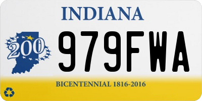 IN license plate 979FWA