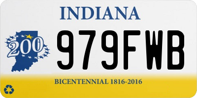 IN license plate 979FWB