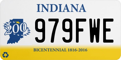 IN license plate 979FWE