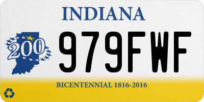 IN license plate 979FWF