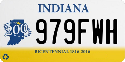 IN license plate 979FWH