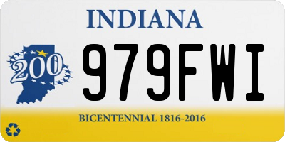 IN license plate 979FWI