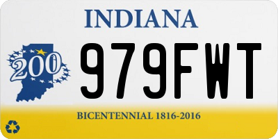 IN license plate 979FWT