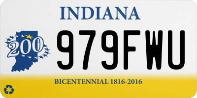 IN license plate 979FWU