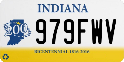 IN license plate 979FWV