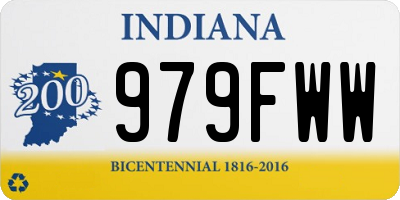 IN license plate 979FWW