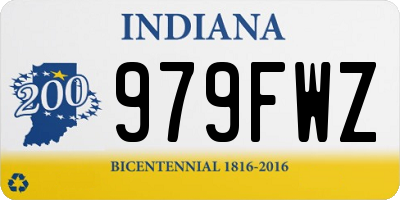 IN license plate 979FWZ