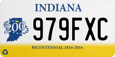 IN license plate 979FXC