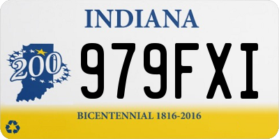 IN license plate 979FXI