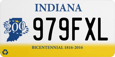 IN license plate 979FXL