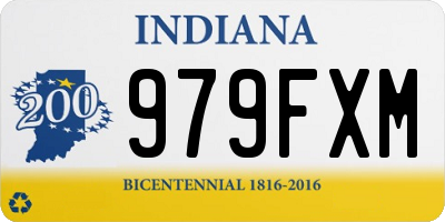 IN license plate 979FXM