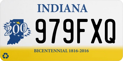 IN license plate 979FXQ