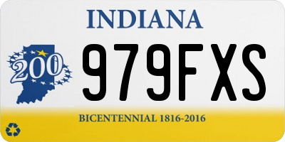 IN license plate 979FXS