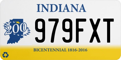 IN license plate 979FXT