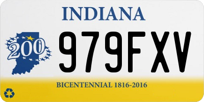 IN license plate 979FXV