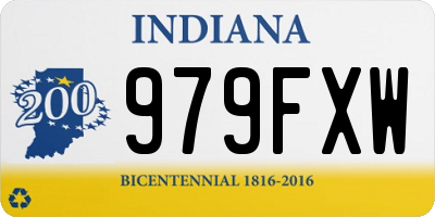 IN license plate 979FXW
