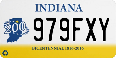 IN license plate 979FXY
