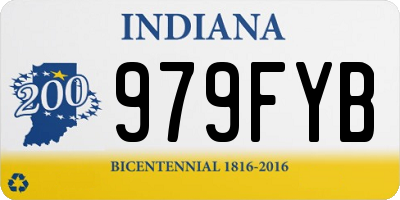IN license plate 979FYB