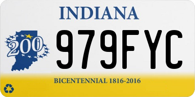 IN license plate 979FYC