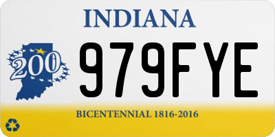 IN license plate 979FYE
