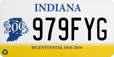 IN license plate 979FYG