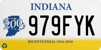 IN license plate 979FYK