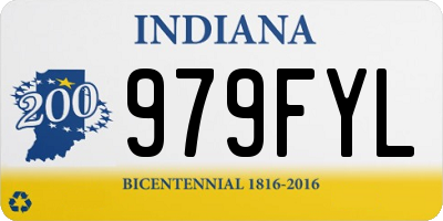 IN license plate 979FYL