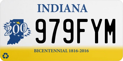 IN license plate 979FYM
