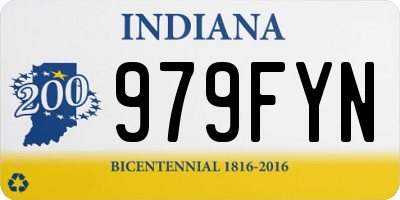 IN license plate 979FYN
