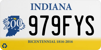 IN license plate 979FYS
