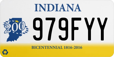 IN license plate 979FYY