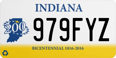 IN license plate 979FYZ