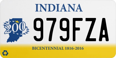 IN license plate 979FZA