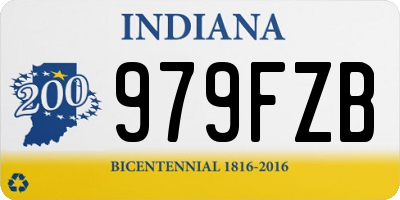IN license plate 979FZB