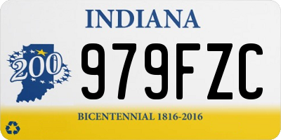 IN license plate 979FZC