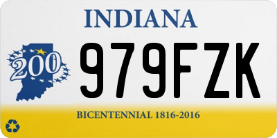 IN license plate 979FZK