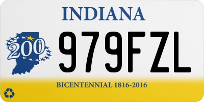 IN license plate 979FZL