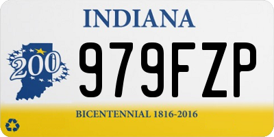 IN license plate 979FZP