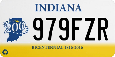 IN license plate 979FZR