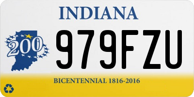 IN license plate 979FZU