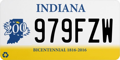 IN license plate 979FZW