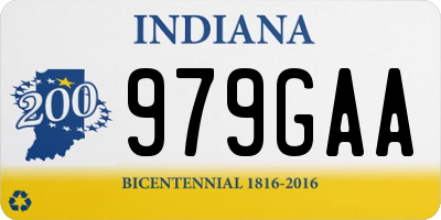IN license plate 979GAA