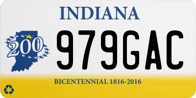 IN license plate 979GAC