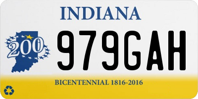 IN license plate 979GAH